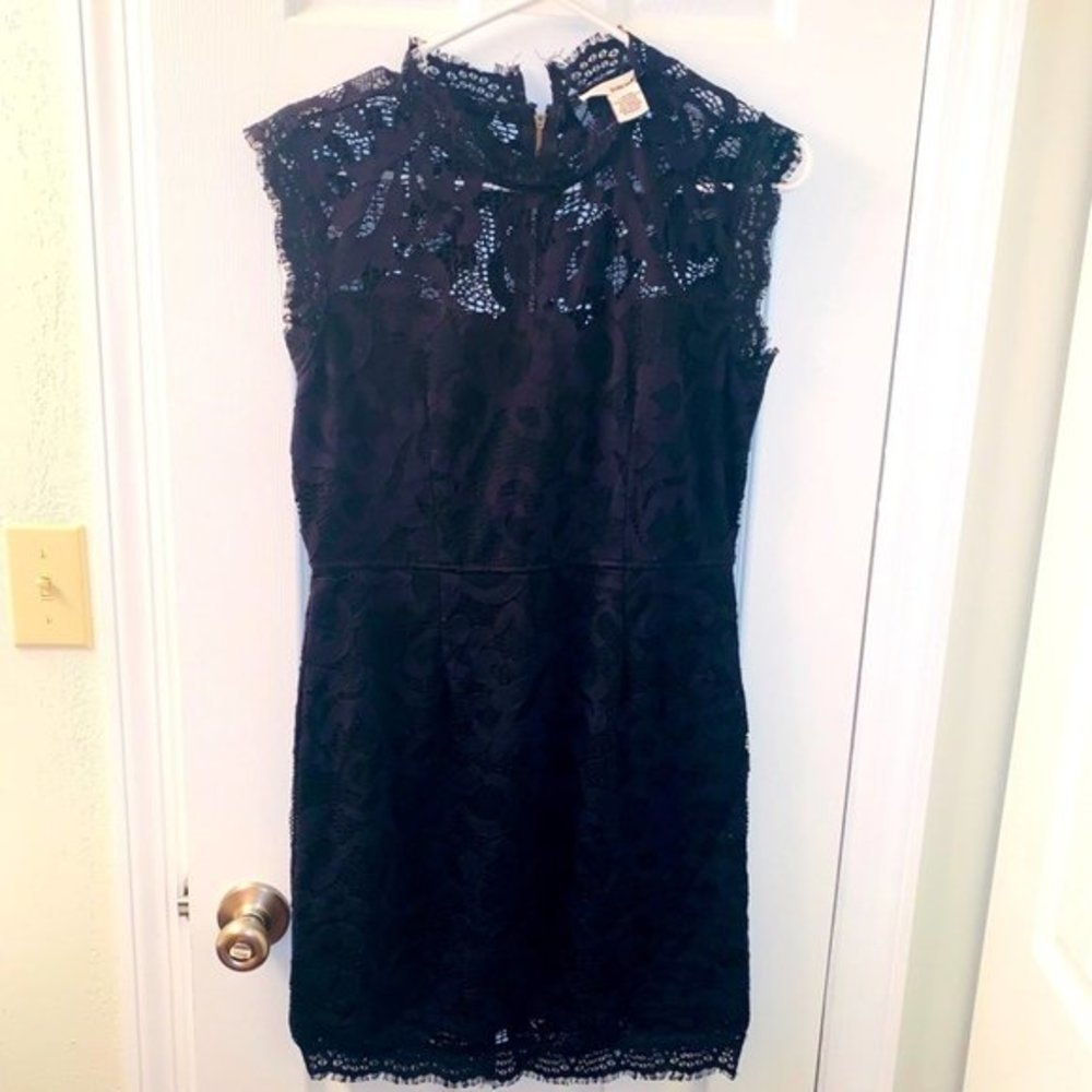 Black Sans Souci mini cocktail dress